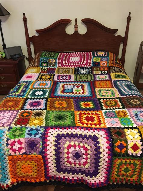 My First Granny Square Blanket Is Finally Finished Crochet