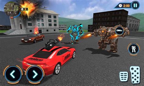 Us Police Car Robot Fight Game For Android Download