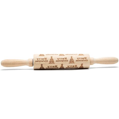 Wooden Engraved Embossing Rolling Pins Pizza Dough Pastry Kitchen