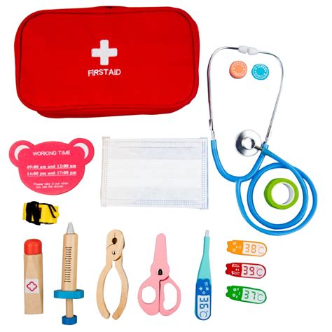 15pcs Kids Doctor Kit Pretend Play Doctor Set Cosplay Medical Kit