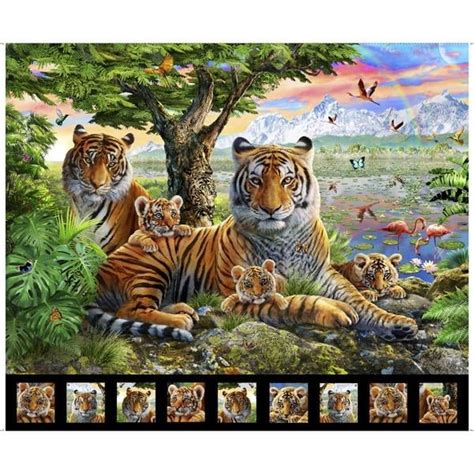 Tiger Fabric Panel