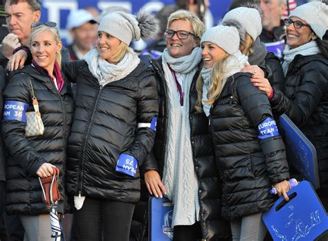 Wives And Girlfriends Wearing Matching Outfits At Ryder Cup 2014 Glamour