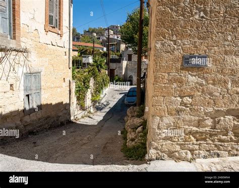The Corner Of Athenas Street Arsos Village A Typical Mountain Village