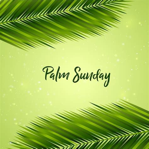 Premium Vector Palm Sunday Background