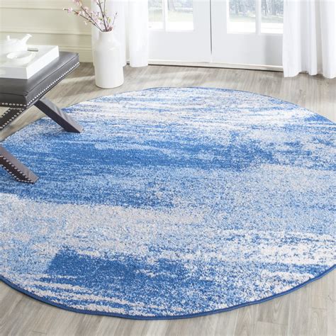 Safavieh Adirondack Rudyard Abstract Area Rug Silverblue 8 Round