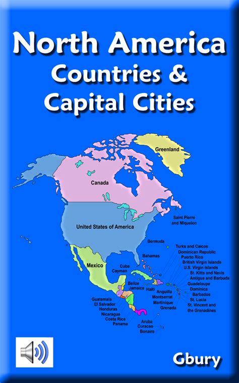 North America Countries And Capital Cities Amazonca Apps For Android