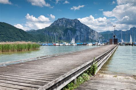Beautiful Traunsee Lake In Austria Stock Photo Image Of Blue Ebensee