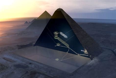 particle physicists detect a mysterious big void inside egypt s great pyramid of giza