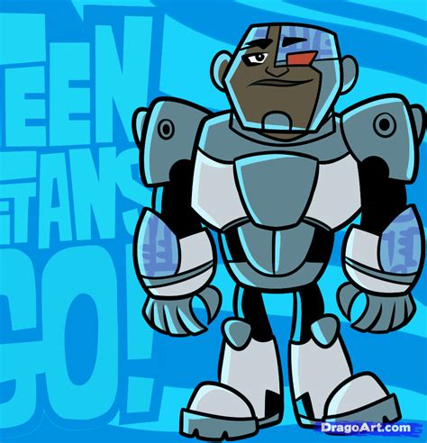 How To Draw Cyborg Teen Titans Go How To Draw Pinterest Teen