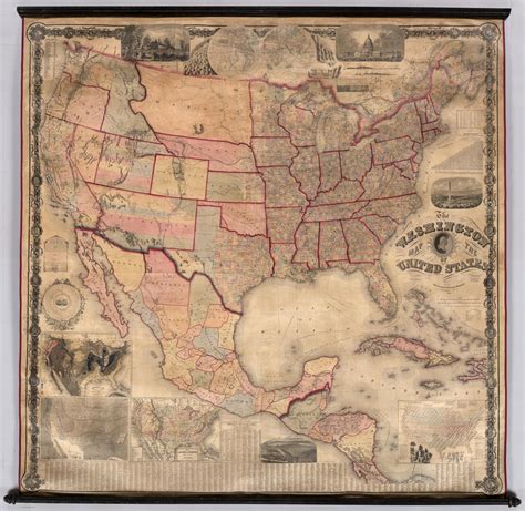 Mapas De Ayer Y De Hoy 1861 Eua Usa Mapa De Los Estados Unidos De América