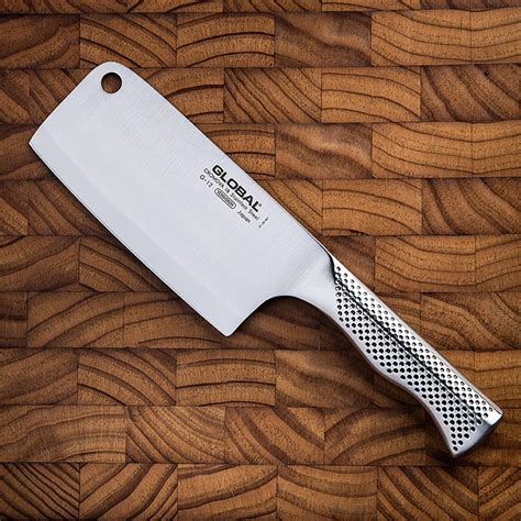 global classic 6 5 meat chopper cleaver stainless steel kitchen stuff plus