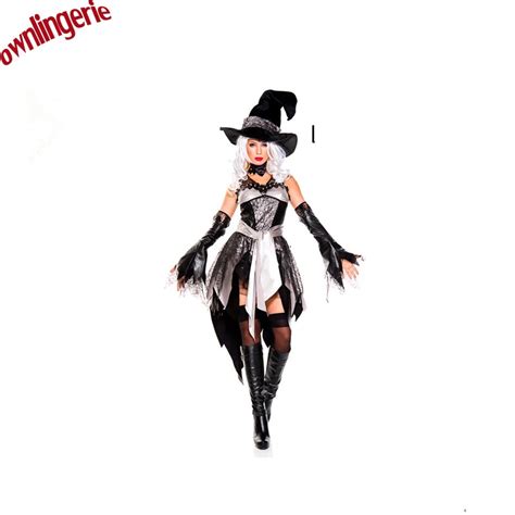New Hot Halloween Party Women Witch Costume Sexy Swallow Tail Braces Fancy Magician Performances