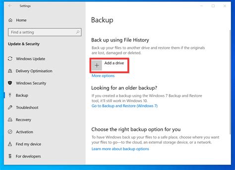 How To Backup Windows 10 With File History