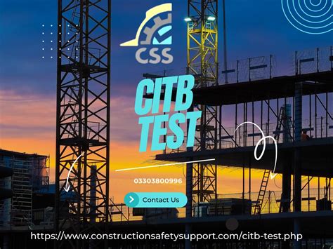 Book A CITB Test By Construction Safety Support On Dribbble
