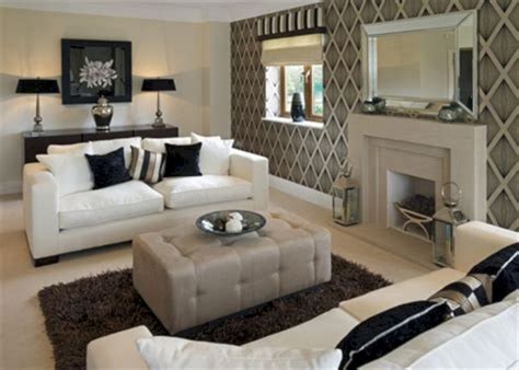 25 Elegant Living Room Wallpaper Design For Amazing Home Decoration