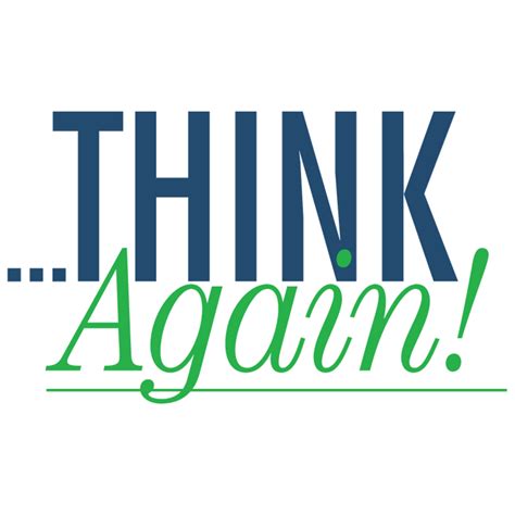 Think Again Logo Vector Logo Of Think Again Brand Free Download Eps