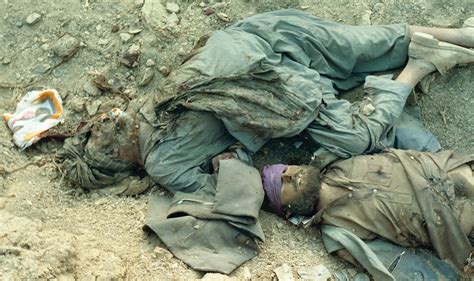 Decomposed dead bodies of government militias shot in war by Muj ...
