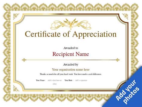 Free Certificate Of Appreciation Template Simple To Use And Download