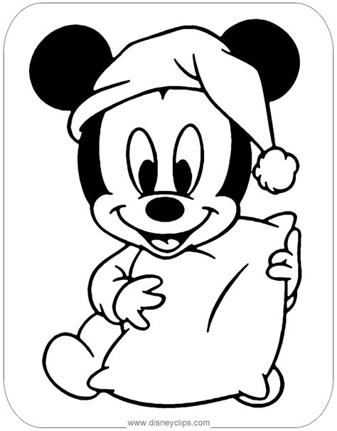 Baby Mickey Mouse Coloring Sheets Coloring Pages