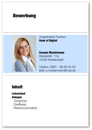 Bewerbung Muster: Gratis Vorlagen | karrierebibel.de
