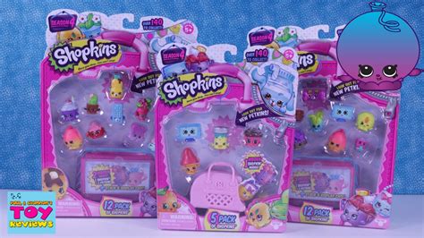 More Shopkins Season 4 New Characters 12 And 5 Pack Unboxing