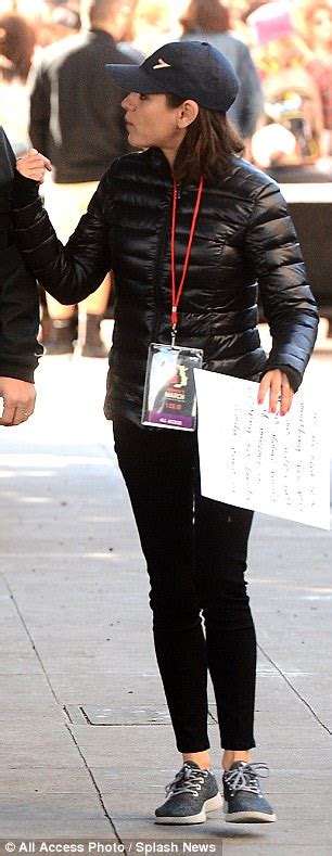 Mila Kunis Opts For Coat And Leggings For Womens March Daily Mail Online