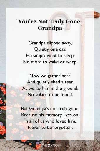 Poems About Death Of A Grandfather