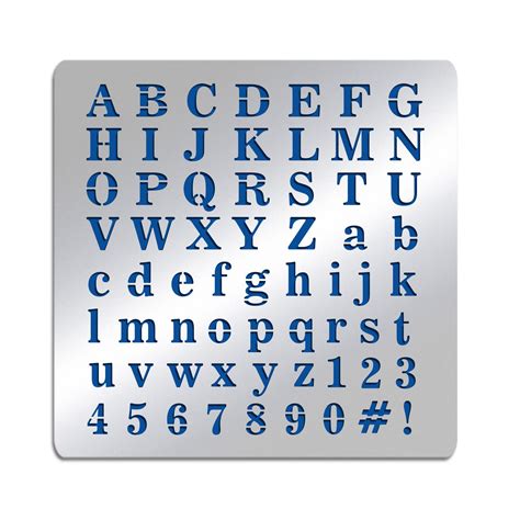 Buy Benecreat Matte Metal Letters Stencils A To Z Alphabet And Number