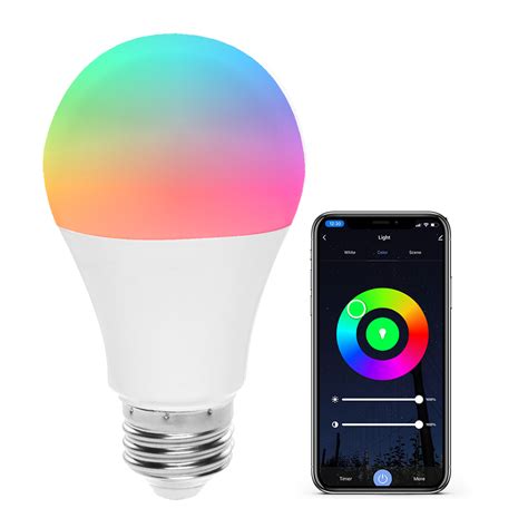 Regal Smart Wifi Led Light Bulb A19 E26 Dimmable White Rgb Color