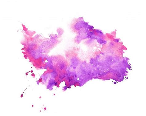 Free Vector Hand Painter Purple Watercolor Stain Texture Background
