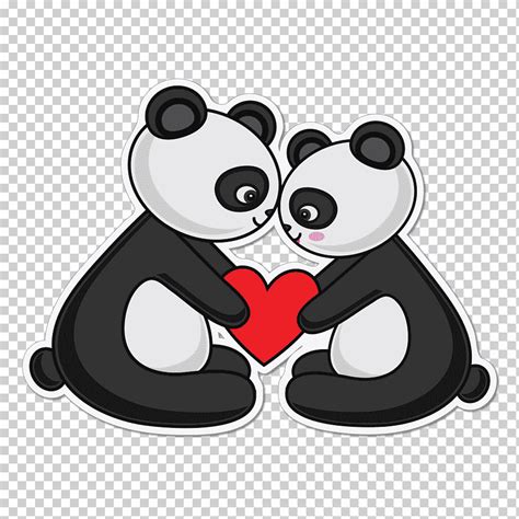 Amor Panda Gigante Amor Animales Pareja Png Klipartz