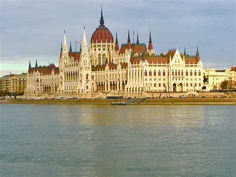 The iconic Hungarian Parliament Capital Building in Budapest, Hungary ...