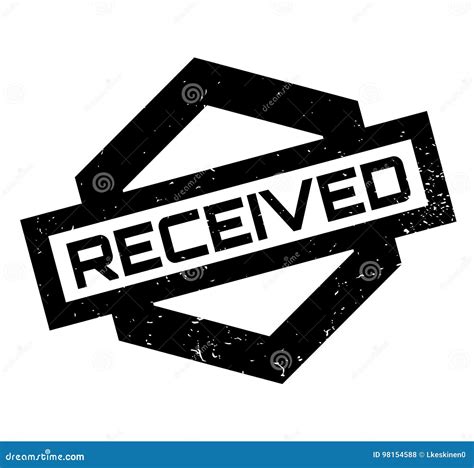 Received Rubber Stamp Stock Vector Illustration Of Packet 98154588