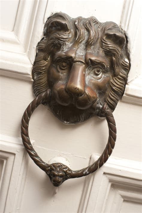Free Image Of Brass Door Knocker Of A Lions Head Freebiephotography