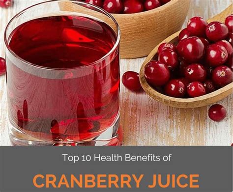 Slm Top 10 Health Benefits Of Cranberry Juice