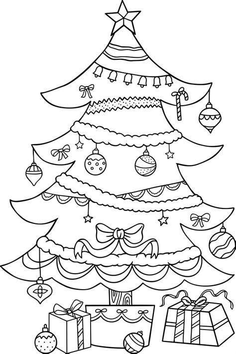 Rbol De Navidad Incre Ble Para Colorear Imprimir E Dibujar