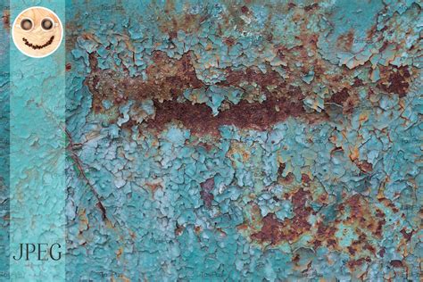 Rusted Metal Texture With Blue Paint Grafik Von Tasipas · Creative Fabrica
