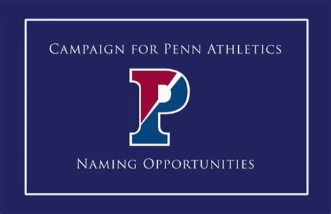 Campaign For Penn Athletics Naming Opportunities University Of