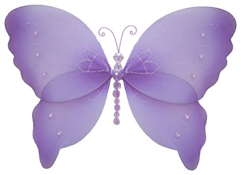 Hanging Butterfly Large Purple Crystal Nylon Butterflies Wall Ceiling