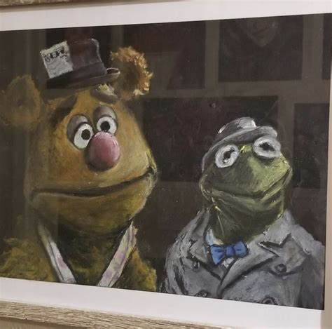 Kermit And Fozzie Muppet Caper Print