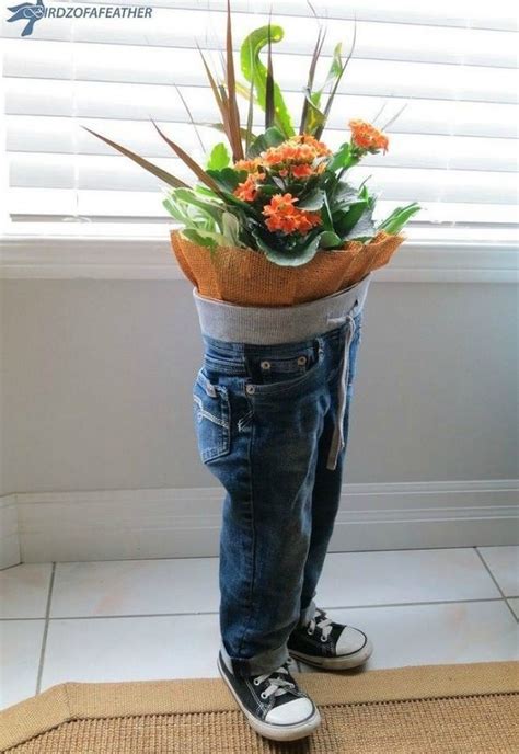14 Mind Blowing Diy Ideas With Old Jeans Turn To Unique Flower Planters