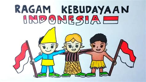 Gambar Poster Mencintai Keberagaman Sosial Budaya Indonesia Kondisko Rabat