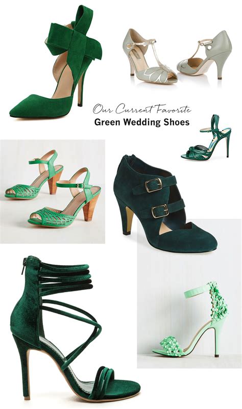 Our Current Favorite Green Wedding Shoes Green Wedding Shoes