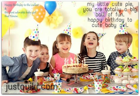 Cute Baby Girl Birthday Wishes Just Quikr Presents Birthday Wishes