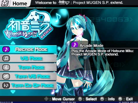 Hatsune Miku Project Mugen Sp The Mugen Database The Mugen