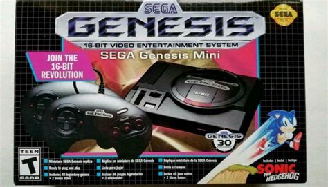 Sega Genesis Mini 16 Bit Console 42 Pre Loaded Video Games Thirtieth