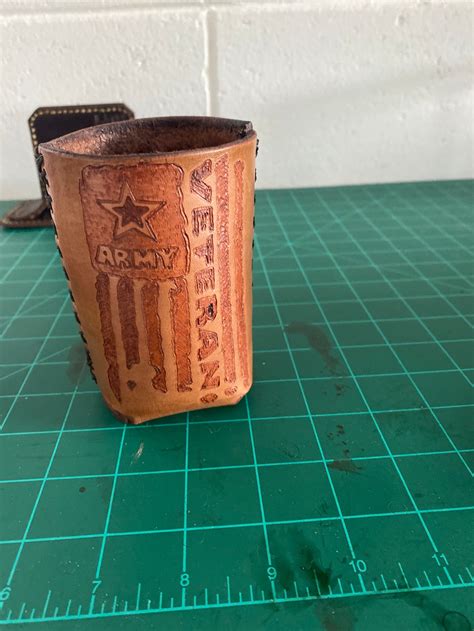 Custom Leather Beer Koozies Pint Glass Sleeves And Whiteclaw Etsy Uk