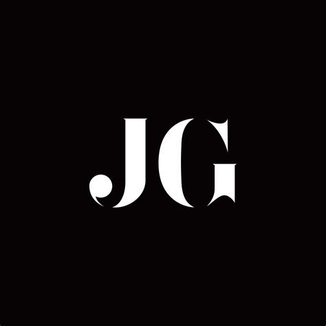 Jg Logo Letter Initial Logo Designs Template 2767758 Vector Art At Vecteezy