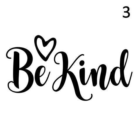 Be Kind Heart Vinyl Decal Kindness Sticker Permanent Etsy