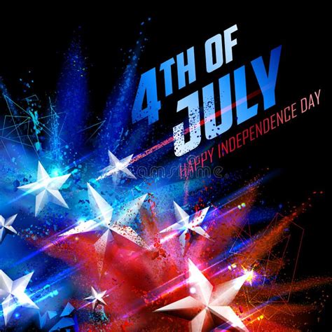 Fourth Of July Background For Happy Independence Day America Stock